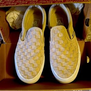Leather checkered Vans